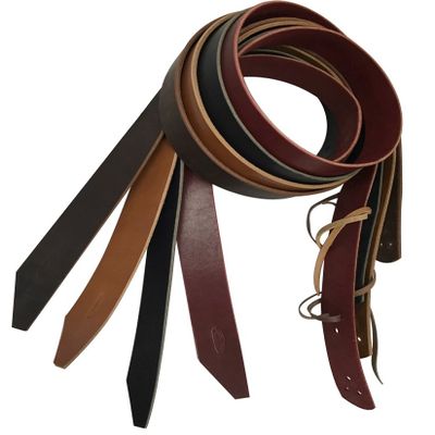 Buckaroo Leather Products California Latigo Cinch Tie Strap (Red, 1 Inch)