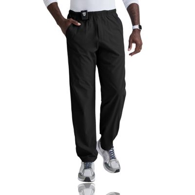 BARCO One Amplify Classic Fit Scrub Pant for Men  Black, 7-Pocket Pants w/ 360 Spandex Stretch, Moisture Wicking, Anti-Static and Quick-Shed  Medium, Regular Fit