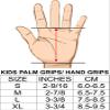 PUSH Athletic Gymnastics Youth Hand Grips (Black, Small) view 2