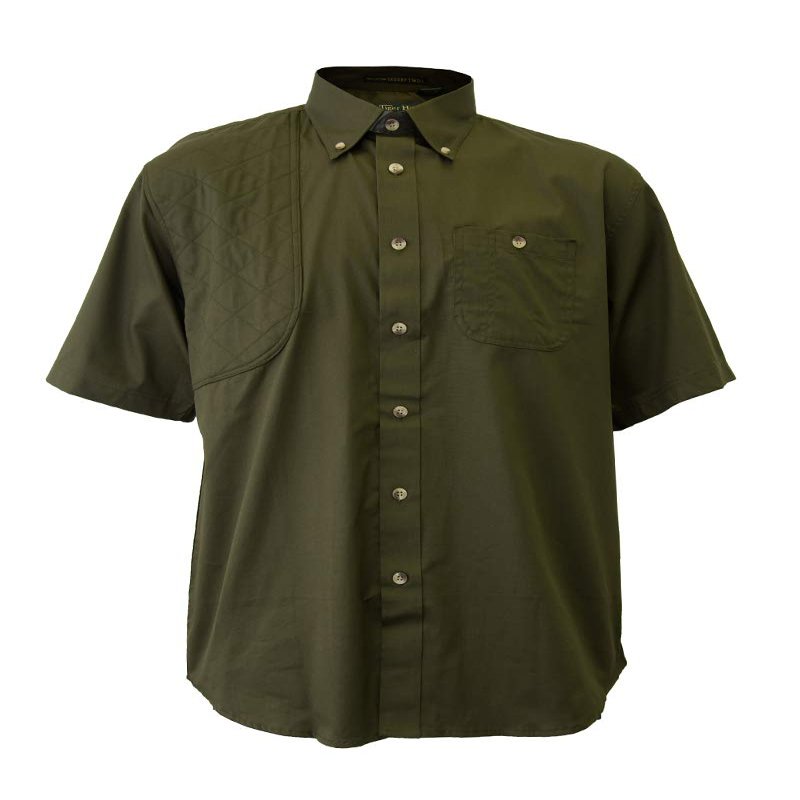 Tiger Hill Army Green Hunting Shirt Short Sleeves (Medium)