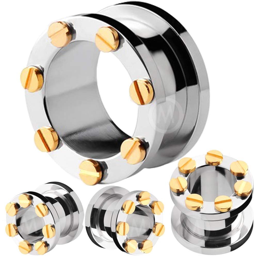 00g ear gauges and tunnels stretching kit plugs ear plugs tunnels gauges ear plugs Flare 5/8 16mm