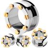 00g ear gauges and tunnels stretching kit plugs ear plugs tunnels gauges ear plugs Flare 5/8 16mm view 1