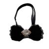 Cloud Rack Bow Tie Peacock Feathers Black view 1