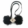 Cloud Rack Bow Tie Peacock Feathers Black view 4