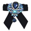 Cloud Rack Bow Tie Set Auger Velvet Blue Diamond Pendant Black view 2