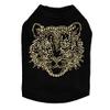 Large Tiger Face - Dog Shirt, L Black view 1