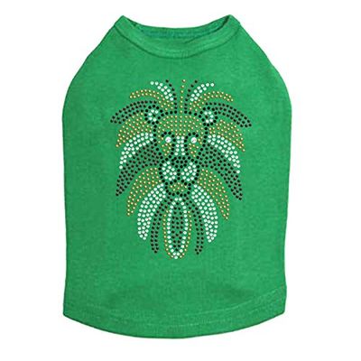 Lion Face - Dog Shirt, XL Kelly Green