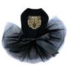 Small Tiger Face - Bling Rhinestone Tutu Dress, M Black view 1