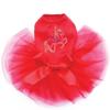 Dog in the Closet Carousel Horse - Bling Rhinestone Tutu Dress, XXS Red view 1