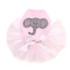 Dog in the Closet Elephant Face - Bling Rhinestone Tutu Dress, 4XL Pink view 1