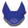 LeMieux Classic Ear Bonnet with Soft Lycra Ears - Close Knit Crochet - Comfortable Fit Equestrian Mask - Sport Horse Wear Fly Protection - Benetton Blue - Medium view 1