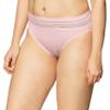 Warner's Women's No Pinching No Problems Lace Hi Cut Brief Panty, Pale Pink, Medium view 1