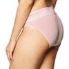 Warner's Women's No Pinching No Problems Lace Hi Cut Brief Panty, Pale Pink, Medium view 3