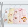 Monvecle Baby Warm Vests Unisex Infant to Toddler Padded Waistcoat (3-6 Months, Yellow Monkey) view 2