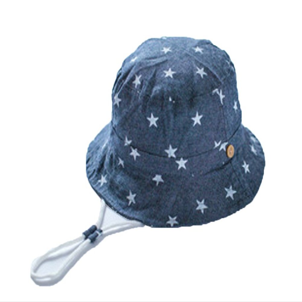Drasawee Unisex Baby Toddler Sun Protection Caps Summer Bucket Hats2#54cm Dark Denim