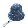 Drasawee Unisex Baby Toddler Sun Protection Caps Summer Bucket Hats2#54cm Dark Denim view 1