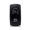 CH4X4 Rocker Switch for Nissan Xterra 1st Gen Rear Lights Symbol 3- Green Led view 1