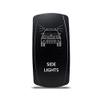 CH4X4 Rocker Switch for Nissan Xterra 1st Gen Side Lights Symbol- Red Led view 1