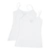 Active Basic Junior Women's Casual Plain Layering Camisole Cami Top Tank - 2 Pack Wh, Wh, 3XL view 1