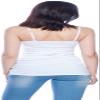 Active Basic Junior Women's Casual Plain Layering Camisole Cami Top Tank - 2 Pack Wh, Wh, 3XL view 3
