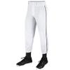 CHAMPRO Male Kids Triple Crown Classic Baseball Pant with Braid, White , Black Pin, Small US view 1