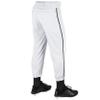 CHAMPRO Male Kids Triple Crown Classic Baseball Pant with Braid, White , Black Pin, Small US view 2