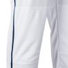 Champro Traditional Fit Triple Crown Classic Baseball Pants with Contrast-Color Braid Piping and Reinforced Sliding Areas, White, Navy pin, Small view 3