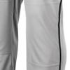 Champro Traditional Fit Triple Crown Classic Baseball Pants with Contrast-Color Braid Piping and Reinforced Sliding Areas, Grey, Black pin, x-Large view 2