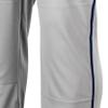Champro Traditional Fit Triple Crown Classic Baseball Pants with Contrast-Color Braid Piping and Reinforced Sliding Areas, Grey, Navy pin, x-Large view 2