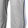 Champro Male Kids Triple Crown Classic Baseball Pant with Braid, Grey, Royal Pin, X-Large US view 2