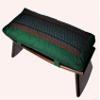 Boon Decor Meditation Bench & Cushion Set - Folding Seiza - Ikat Green view 1