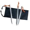 12 Pack Tent Stakes, 7075 Ground Metal Camping Aluminum Tent Pegs, Lightweight Tent Stakes Heavy Duty Spikes Camping Accessories, Silver view 2