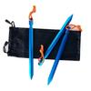 12 Pack Tent Stakes, 7075 Ground Metal Camping Aluminum Tent Pegs, Lightweight Tent Stakes Heavy Duty Spikes Camping Accessories, Blue view 2
