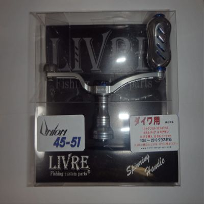 Livre 6899 Union 45-51Fino Knob for Daiwa Silver x Blue