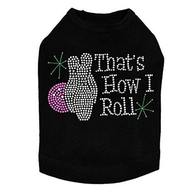 Bowling - That's How I Roll - Dog Shirt, XL Black