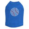 Baseball (Rhinestone) - Dog Shirt, XXS Royal Blue view 1