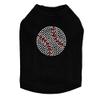 Baseball (Rhinestone) - Dog Shirt, XS Black view 1