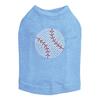 Baseball (Rhinestone) - Dog Shirt, L Blue view 1