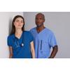BARCO One Racer Classic Fit Scrub Top for Women  Cobalt, 4-Pocket V-Neck Scrub Shirt w/ 360 Spandex Stretch, Moisture Wicking, Anti-Static and Quick-Shed  Small, Regular Fit view 3