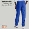 BARCO One Amplify Classic Fit Scrub Pant for Men Cobalt, 7-Pocket Pants w/ 360 Spandex Stretch, Moisture Wicking, Anti-Static and Quick-Shed XL, Regular Fit view 4