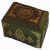 Boon Decor Meditation Cushion - Rectangular Zafu Buckwheat and Kapok Fill Lotus Enlightenment Olive Green view 1