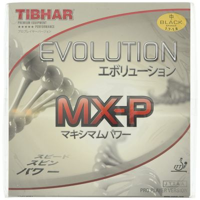 Tibhar Evolution MX-P Table Tennis Rubber (Black, 1.7-1.8)