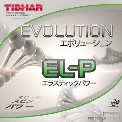 TIBHAR BT146269 Table Tennis Rubber Evolution EL-P Rotation System High Tension, Red 2.1