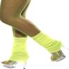 Smiffy's Neon Yellow Leg Warmers view 1