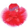 Baseball with Ball - Bling Rhinestone Dog Tutu Dress, XL Red view 1
