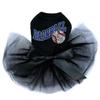 Baseball with Ball - Bling Rhinestone Dog Tutu Dress, 4XL Black view 1