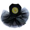 Tennis Ball - Bling Rhinestone Dog Tutu Dress, XS Black view 1