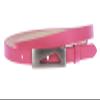 1/2" (14 mm) Women's Snap On Skinny Synthetic Plain Non Leather Fashion Dress Belt Size: L/XL - 40 Color: Hot Pink view 1