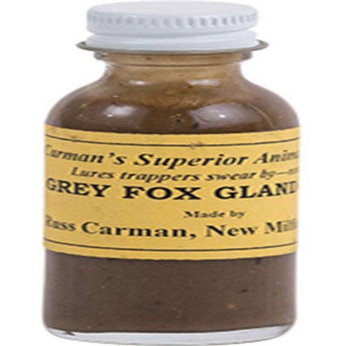 Grey Fox Gland Lure by Russ Carman (4 oz. Bottle)