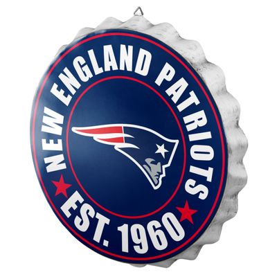FOCO Forever Collectibles New England Patriots Sign Bottle Cap Style